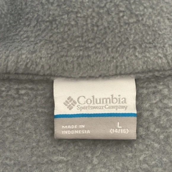 Columbia Jacket  blue Fleece Full Zip Outdoors Comfort Youth - Picture 5 of 10